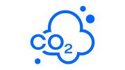 CO2 Illustration Impact blue RGB