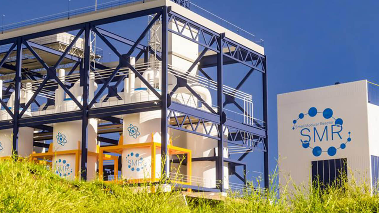 Small modular reactor facility with SMR units