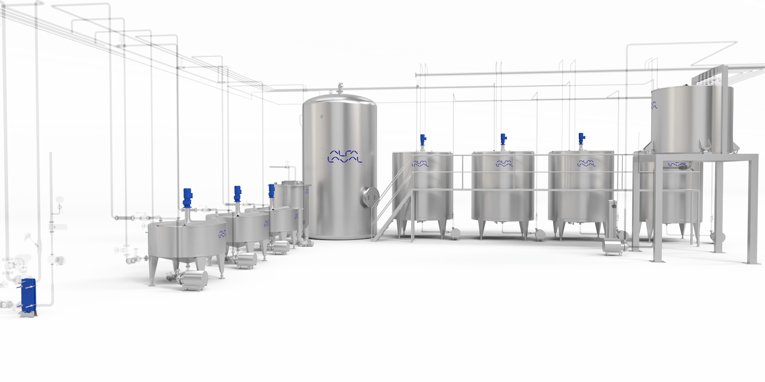 Water phase in margarine production