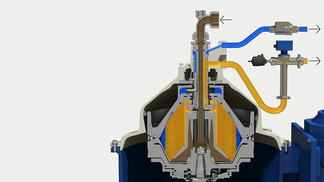 How it works Alfa Laval S separator bowl cross sectional drawing